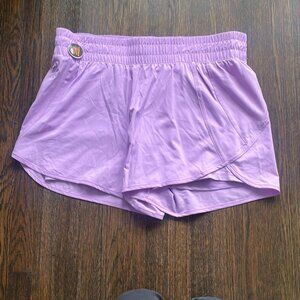 Avia Purple Athletic Running Shorts Zippered Pocket Size XL 16-18 Lined